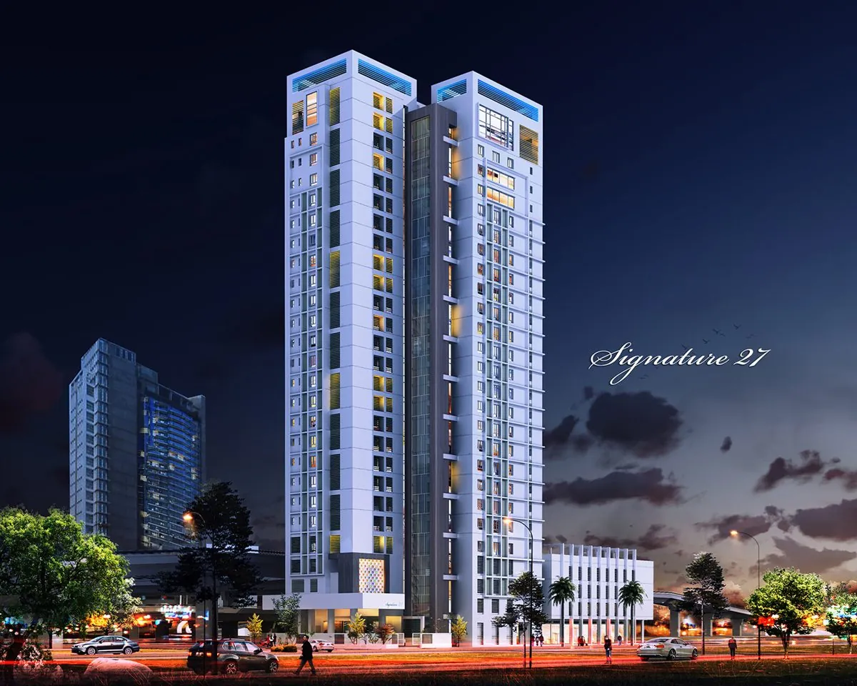 Signature 27 logo or building, Karachi